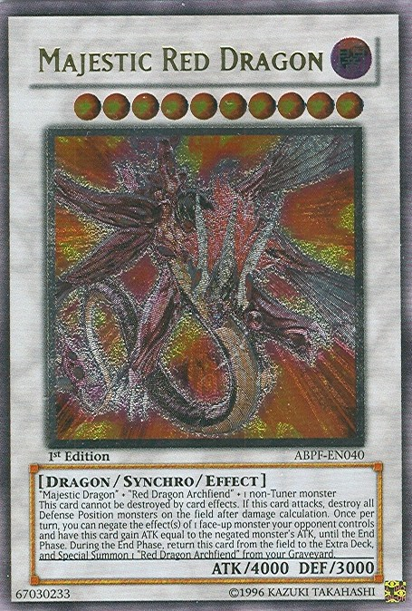 Majestic Red Dragon [ABPF-EN040] Ultimate Rare | Odin's Place