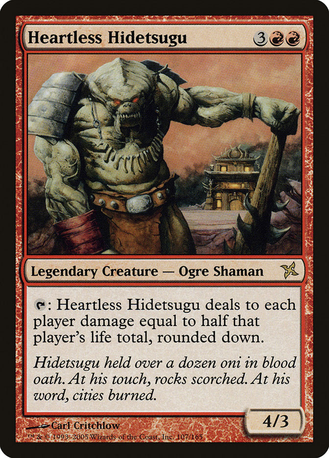 Heartless Hidetsugu (107) [Betrayers of Kamigawa] | Odin's Place
