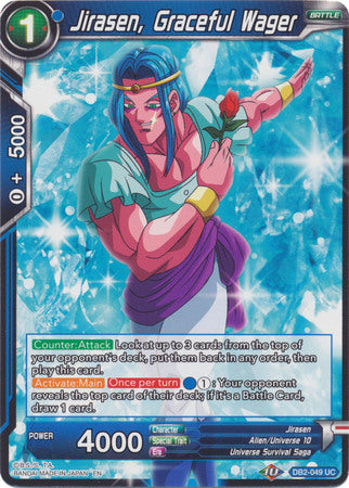 Jirasen, Graceful Wager (DB2-049) [Divine Multiverse] | Odin's Place