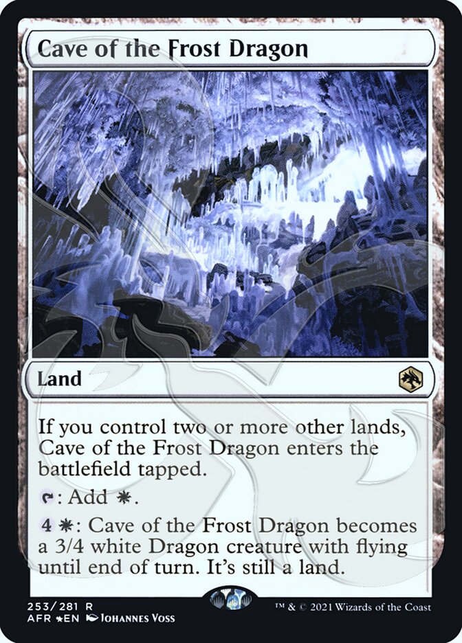 Cave of the Frost Dragon (Ampersand Promo) [Dungeons & Dragons: Adventures in the Forgotten Realms Promos] | Odin's Place