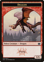 Dragon // Goblin Double-Sided Token [Ravnica Allegiance Guild Kit Tokens] | Odin's Place