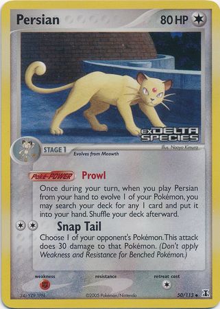 Persian (50/113) (Stamped) [EX: Delta Species] | Odin's Place