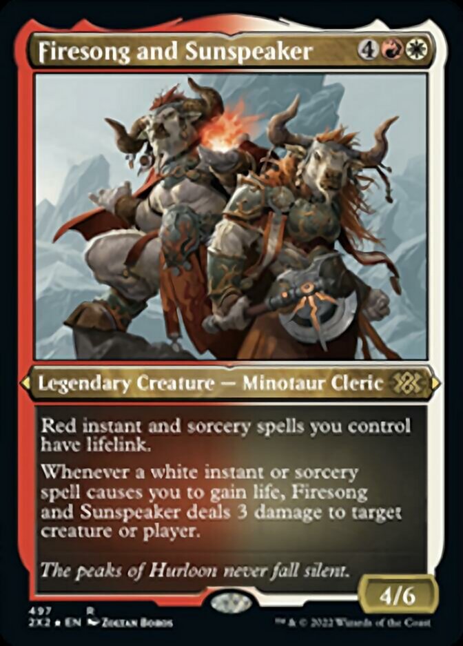 Firesong and Sunspeaker (Foil Etched) [Double Masters 2022] | Odin's Place