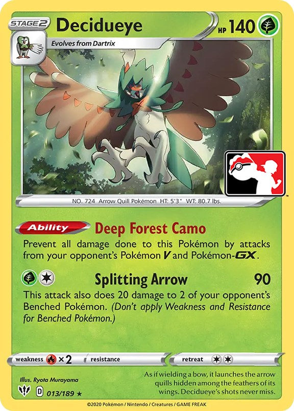 Decidueye (013/189) [Prize Pack Series One] | Odin's Place