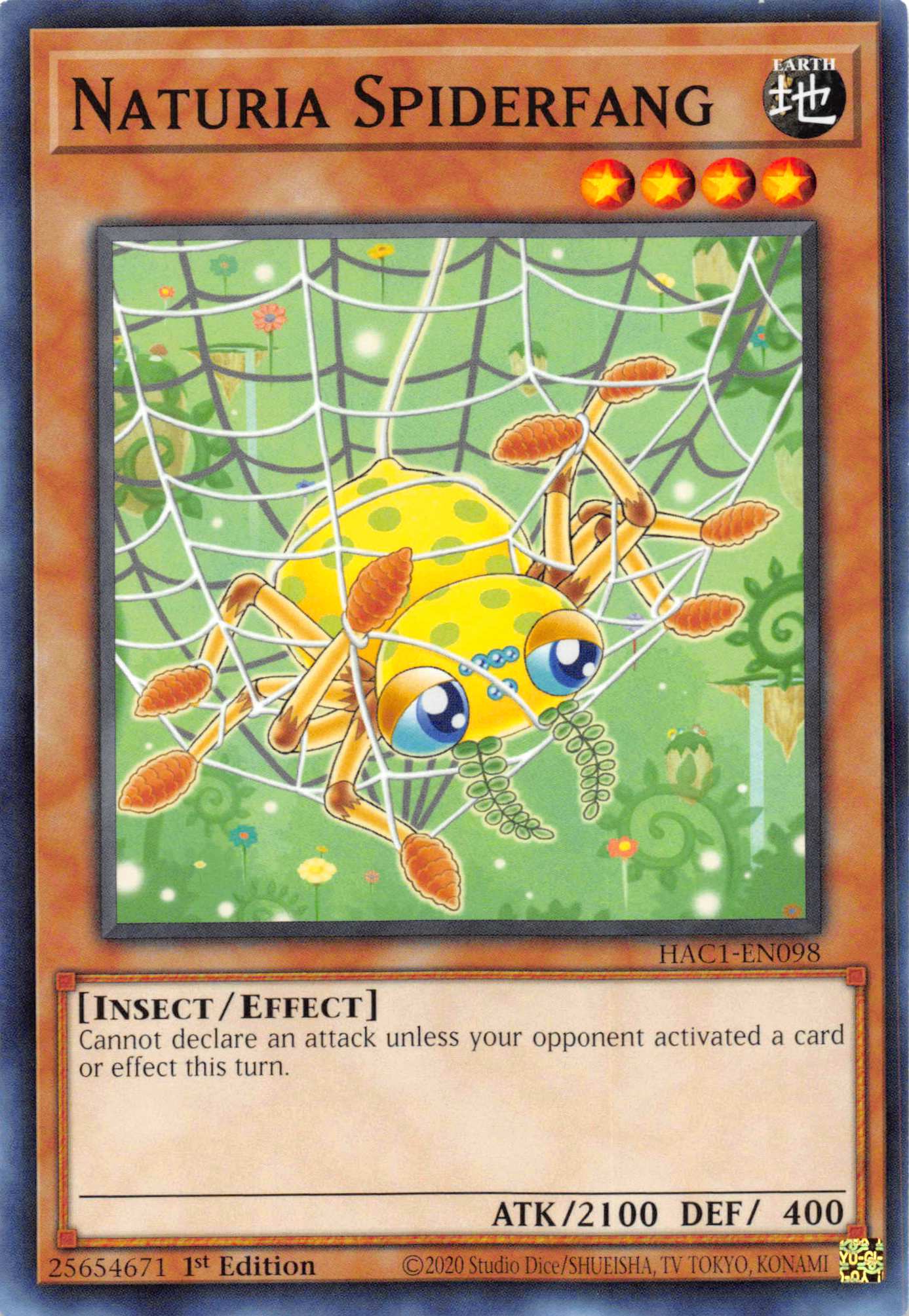 Naturia Spiderfang [HAC1-EN098] Common | Odin's Place