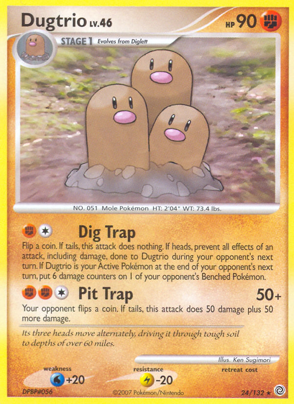Dugtrio (24/132) [Diamond & Pearl: Secret Wonders] | Odin's Place