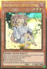 Ash Blossom & Joyous Spring (Alternate Art) [MAGO-EN011] Gold Rare | Odin's Place