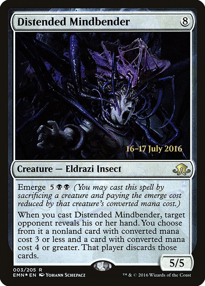Distended Mindbender (3) [Eldritch Moon Prerelease Promos] | Odin's Place