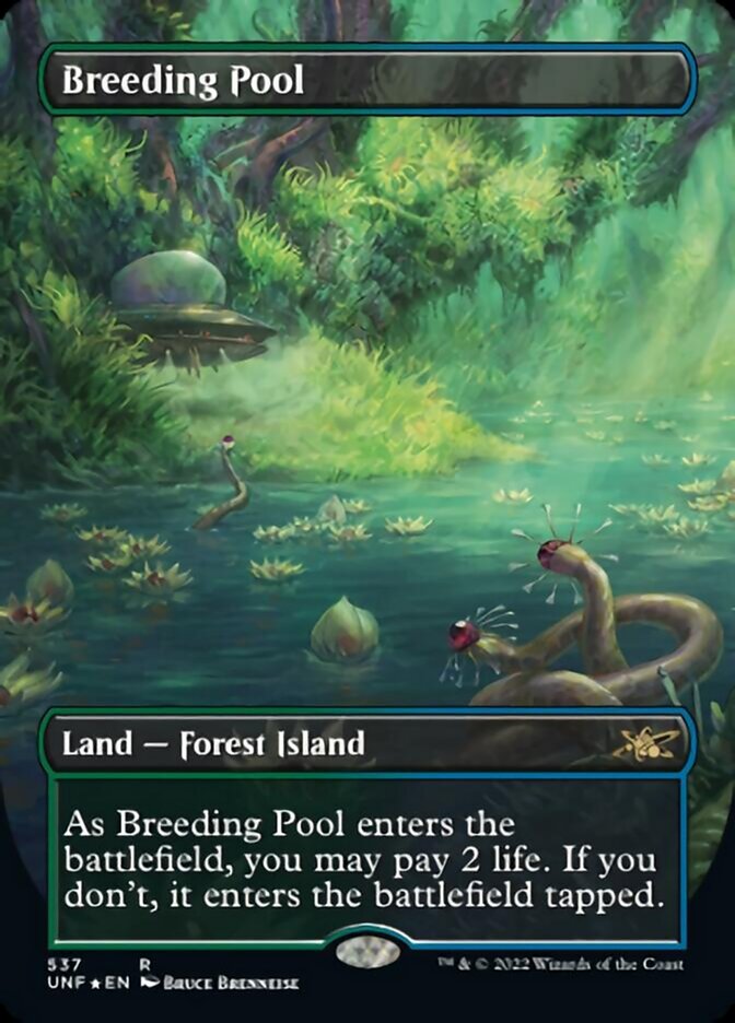 Breeding Pool (Borderless) (Galaxy Foil) [Unfinity] | Odin's Place
