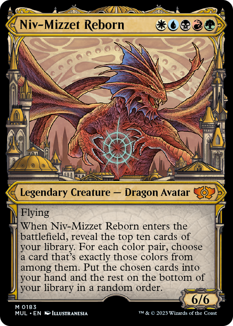 Niv-Mizzet Reborn (Halo Foil) [Multiverse Legends] | Odin's Place