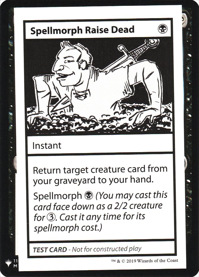 Spellmorph Raise Dead [Mystery Booster Playtest Cards] | Odin's Place