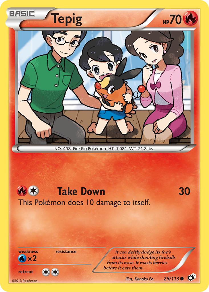 Tepig (25/113) [Black & White: Legendary Treasures] | Odin's Place
