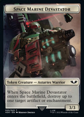 Soldier (002) // Space Marine Devastator Double-Sided Token [Warhammer 40,000 Tokens] | Odin's Place