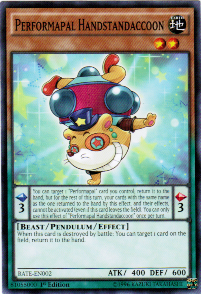 Performapal Handstandaccoon [RATE-EN002] Common | Odin's Place