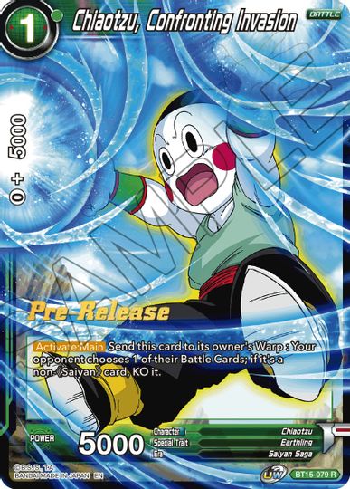 Chiaotzu, Confronting Invasion (BT15-079) [Saiyan Showdown Prerelease Promos] | Odin's Place