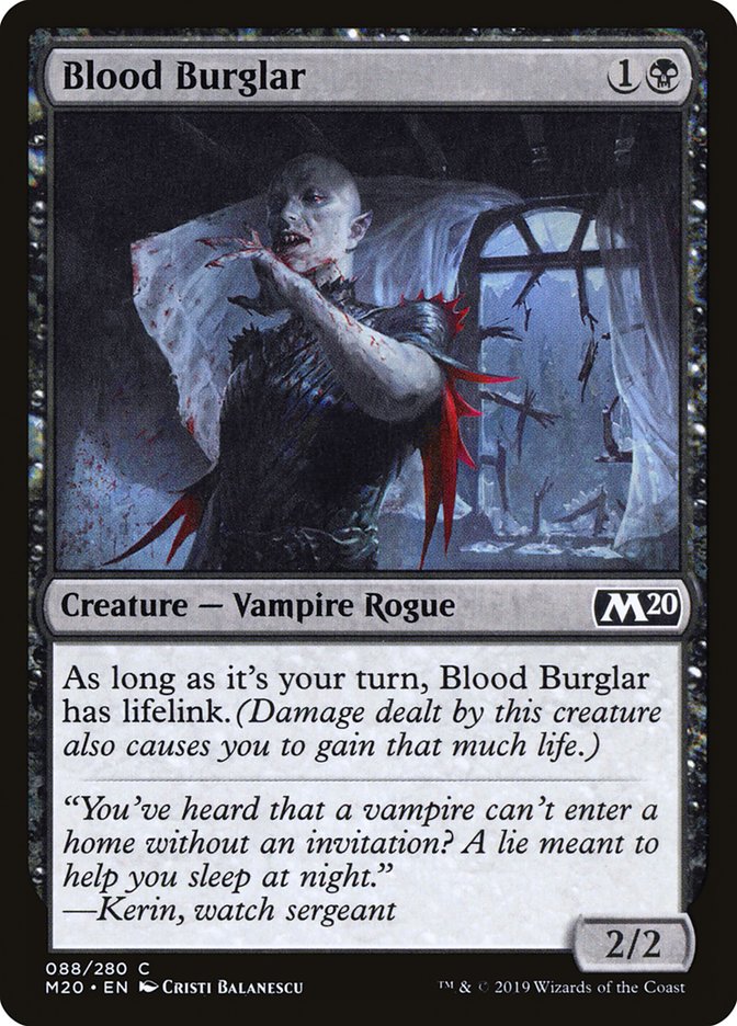 Blood Burglar [Core Set 2020] | Odin's Place