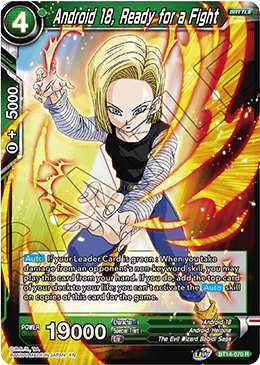 Android 18, Ready for a Fight (BT14-070) [Cross Spirits] | Odin's Place