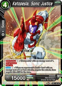 Katopesla, Sonic Justice (Divine Multiverse Draft Tournament) (DB2-148) [Tournament Promotion Cards] | Odin's Place