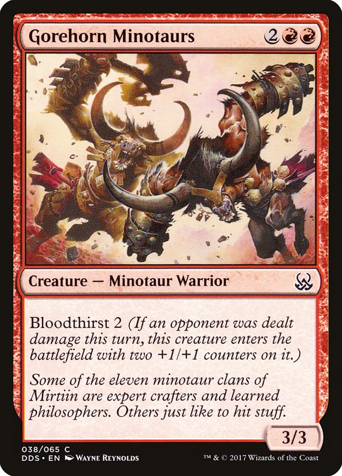 Gorehorn Minotaurs (38) [Duel Decks: Mind vs. Might] | Odin's Place