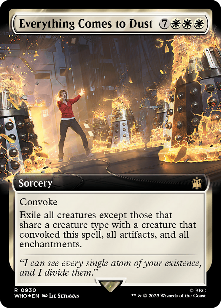 Everything Comes to Dust (Extended Art) (Surge Foil) [Doctor Who] | Odin's Place
