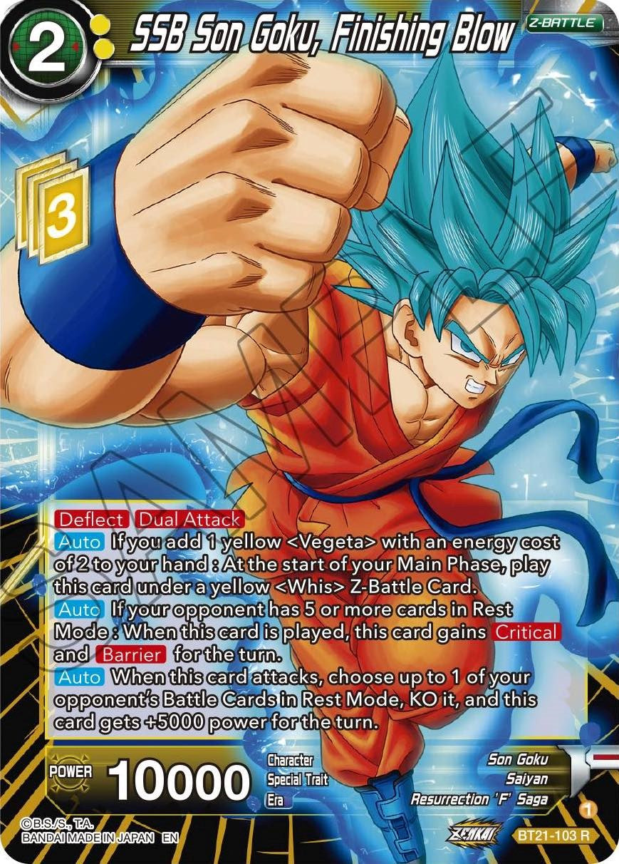 SSB Son Goku, Finishing Blow (BT21-103) [Wild Resurgence] | Odin's Place