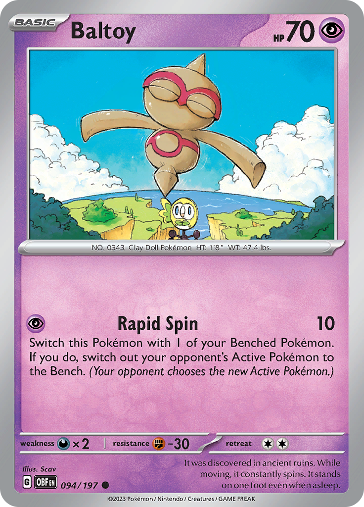 Baltoy (094/197) [Scarlet & Violet: Obsidian Flames] | Odin's Place