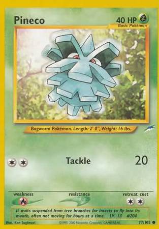 Pineco (77/105) [Neo Destiny Unlimited] | Odin's Place