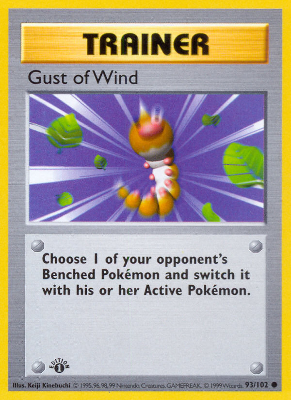 Gust of Wind (93/102) (Shadowless) [Base Set 1st Edition] | Odin's Place
