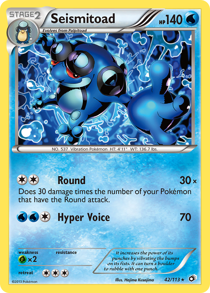 Seismitoad (42/113) [Black & White: Legendary Treasures] | Odin's Place