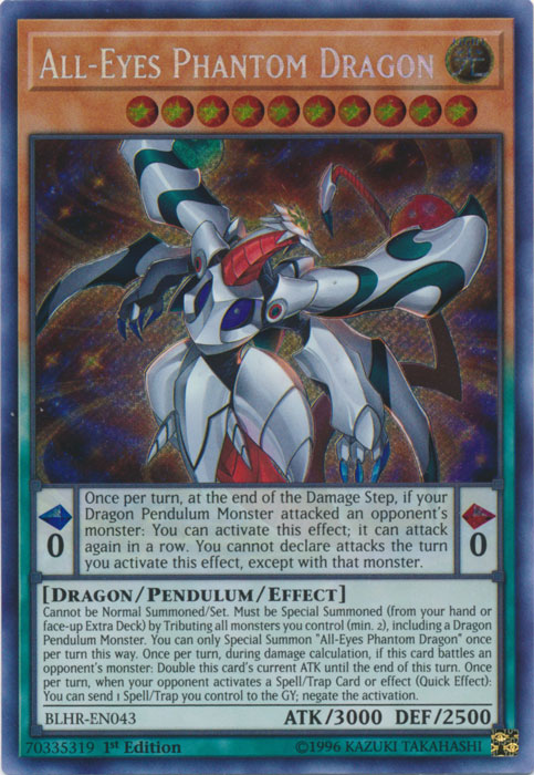 All-Eyes Phantom Dragon [BLHR-EN043] Secret Rare | Odin's Place