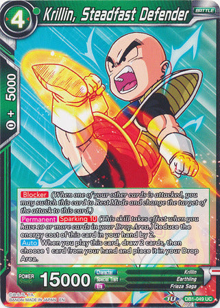 Krillin, Steadfast Defender (DB1-049) [Dragon Brawl] | Odin's Place