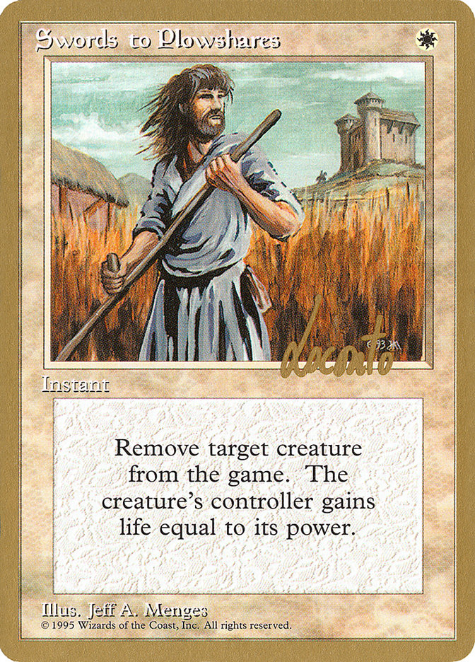 Swords to Plowshares (Michael Loconto) [Pro Tour Collector Set] | Odin's Place