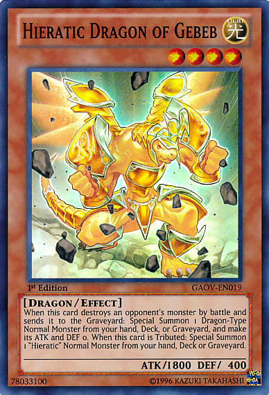 Hieratic Dragon of Gebeb [GAOV-EN019] Super Rare | Odin's Place