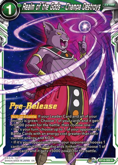 Realm of the Gods - Champa Destroys (BT16-069) [Realm of the Gods Prerelease Promos] | Odin's Place