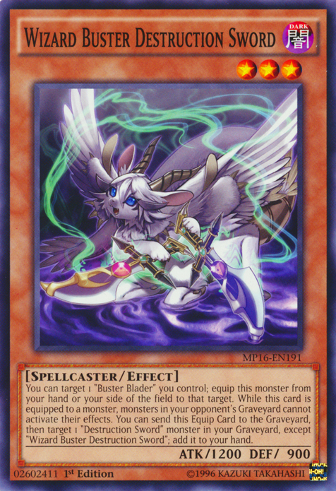 Wizard Buster Destruction Sword [MP16-EN191] Common | Odin's Place