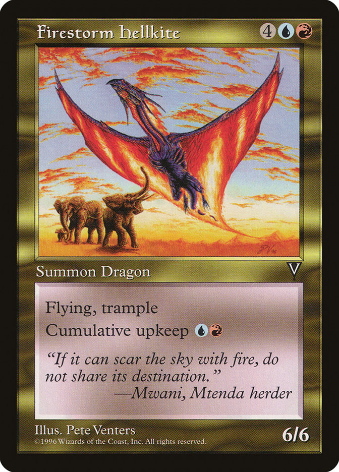 Firestorm Hellkite (130) [Visions] | Odin's Place