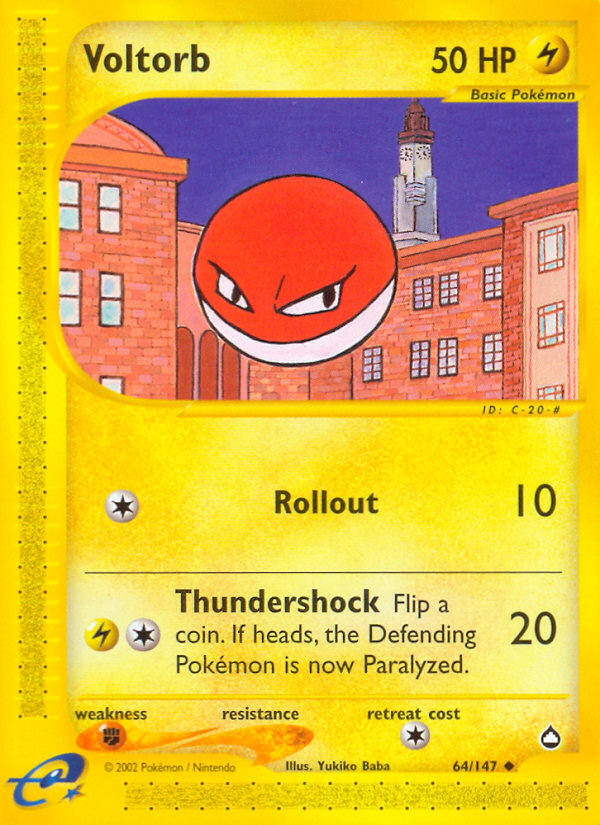 Voltorb (64/147) [Aquapolis] | Odin's Place