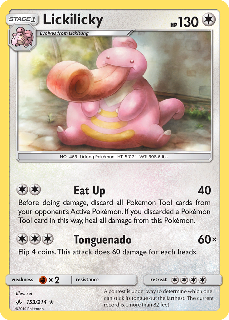 Lickilicky (153/214) [Sun & Moon: Unbroken Bonds] | Odin's Place