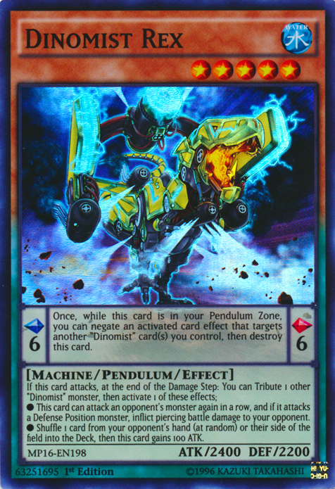 Dinomist Rex [MP16-EN198] Super Rare | Odin's Place