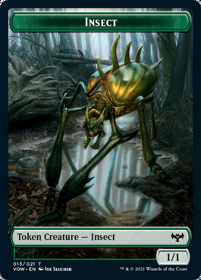 Insect // Wolf (014) Double-Sided Token [Innistrad: Crimson Vow Tokens] | Odin's Place