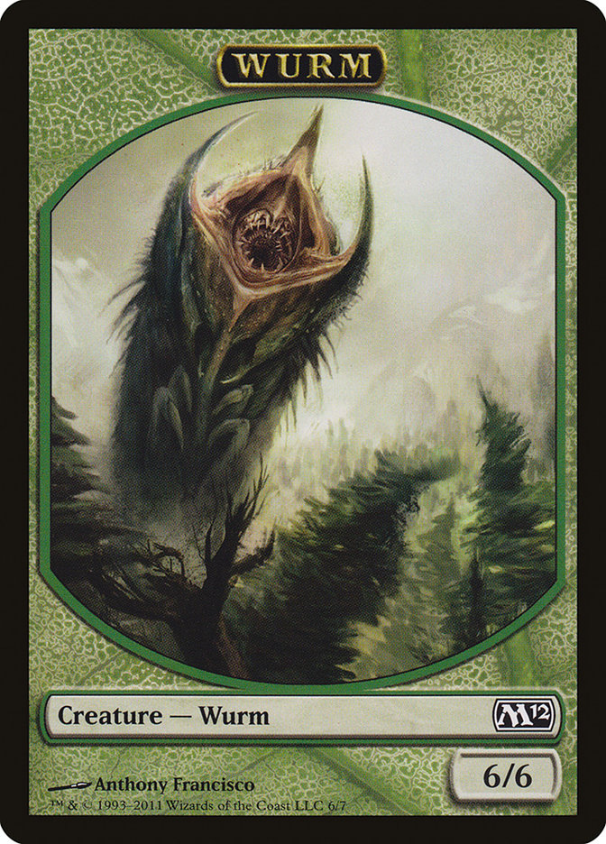 Wurm Token (6) [Magic 2012 Tokens] | Odin's Place