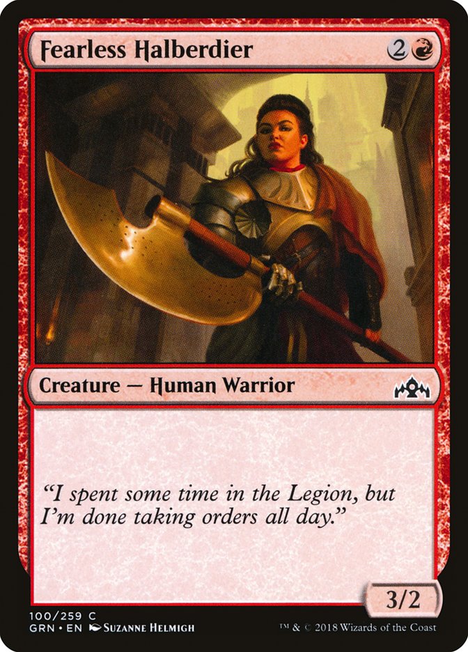 Fearless Halberdier (100) [Guilds of Ravnica] | Odin's Place