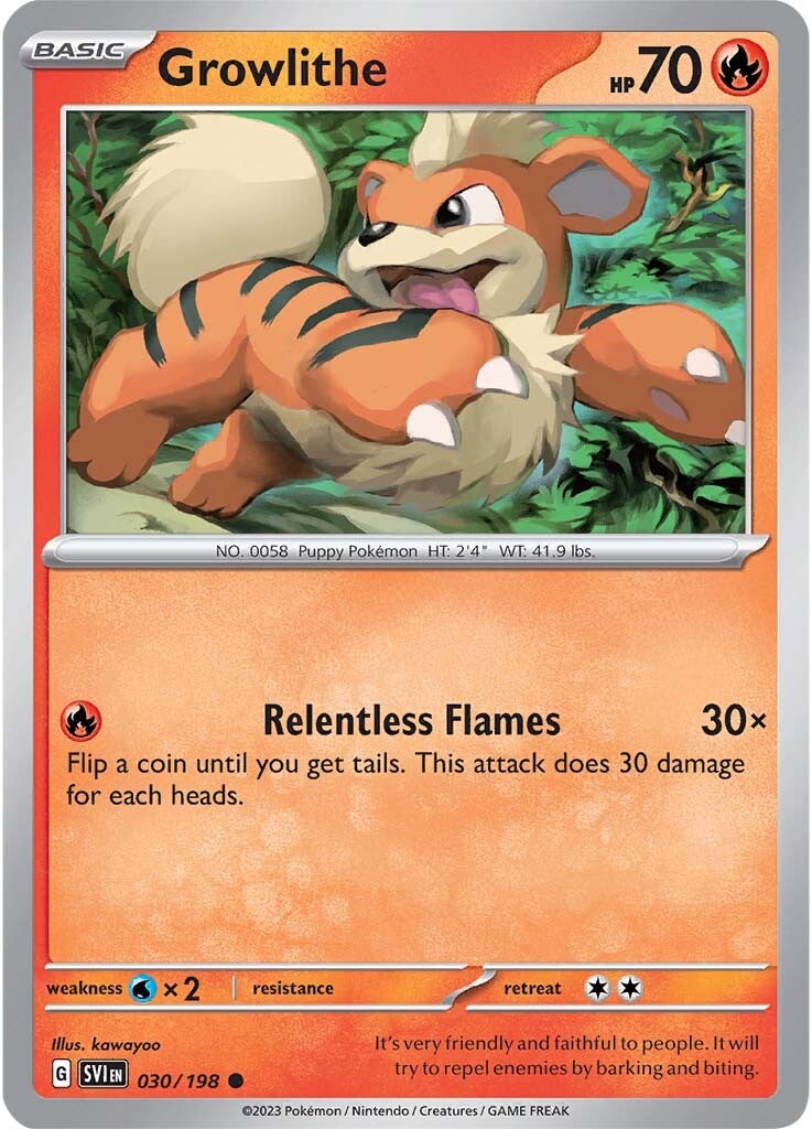 Growlithe (030/198) [Scarlet & Violet: Base Set] | Odin's Place