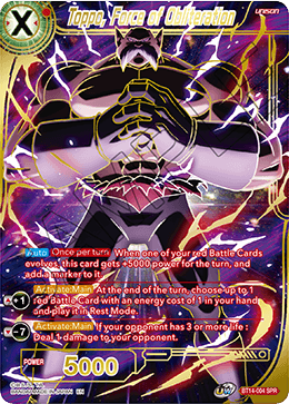 Toppo, Force of Obliteration (SPR) (BT14-004) [Cross Spirits] | Odin's Place
