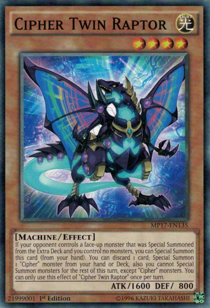 Cipher Twin Raptor [MP17-EN135] Common | Odin's Place