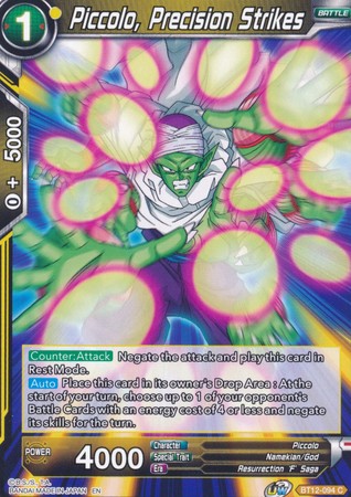 Piccolo, Precision Strikes (BT12-094) [Vicious Rejuvenation] | Odin's Place