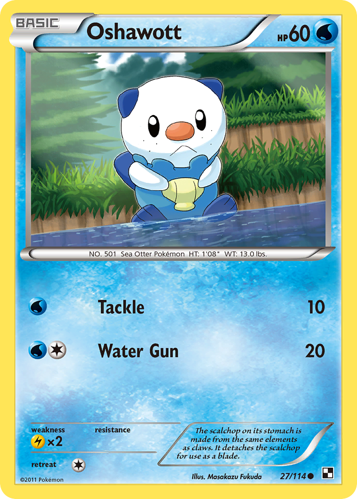 Oshawott (27/114) [Black & White: Base Set] | Odin's Place