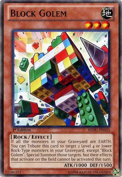 Block Golem [REDU-EN035] Common | Odin's Place