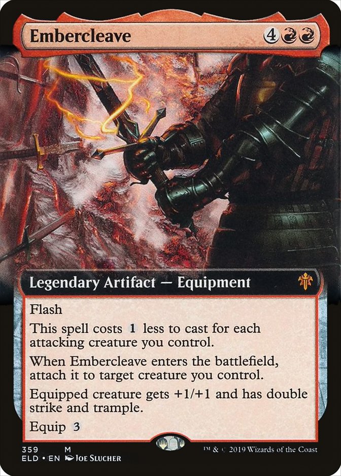 Embercleave (Extended Art) [Throne of Eldraine] | Odin's Place