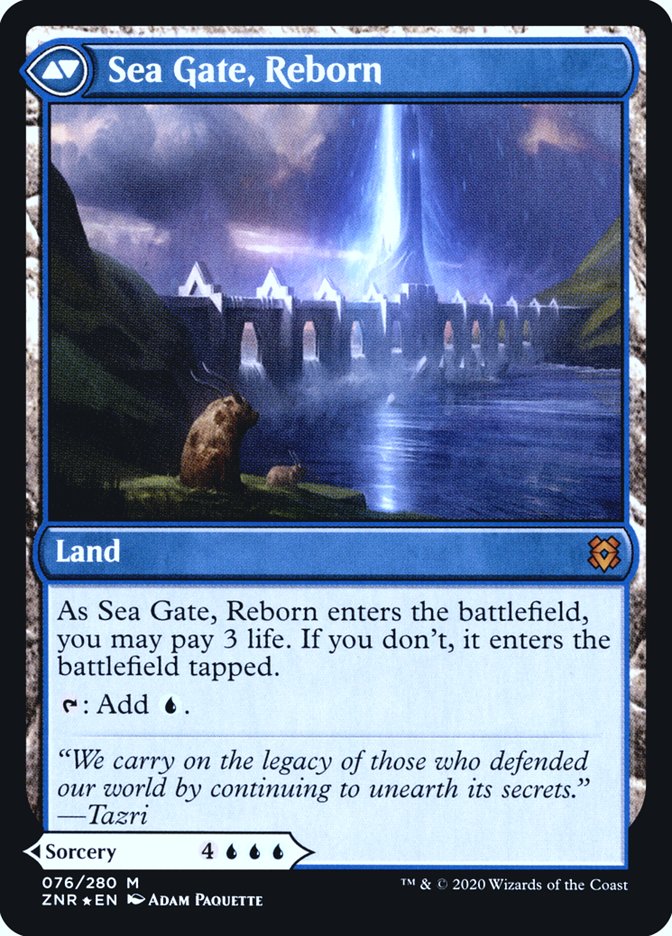 Sea Gate Restoration // Sea Gate, Reborn [Zendikar Rising Prerelease Promos] | Odin's Place